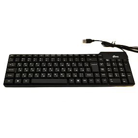 Клавиатура Ritmix RKB-100 USB 1,3м 102 клавиши черная