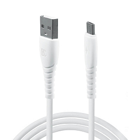 Дата кабель micro USB - USB BC 5A 1м белый