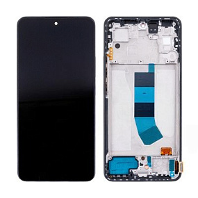 Дисплей для телефона Xiaomi Redmi Note 13 4G (23129RAA4G) модуль с рамкой Черный - (OLED)