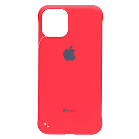 Кейс iPhone 11 Pro Max пластик с логотипом красный
