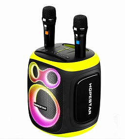 Колонка Hopestar Party 130 (Bluetooth/MicroSD/USB/AUX/Microphone) 120W черный(УЦЕНКА)ремонт платы