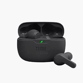 Bluetooth-наушники беспроводные JBL Wave Beam черные(УЦЕНКА)б/у, не держат заявл.заряд