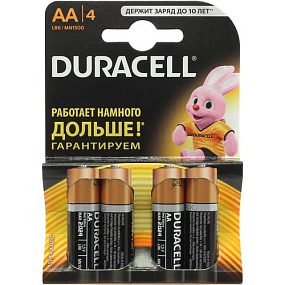 Батарейка АА Duracell LR6 4BL 4шт (планшет из 4 уп.)