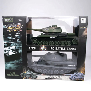 Радиоуправляемый танковый бой ZEGAN (2 танка 1:28)