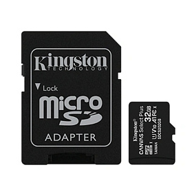 MicroSD 32Gb Kingston Class 10 100Mb/s +SD адаптер