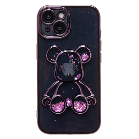 Кейс iPhone 15 силикон SC329 фиолетовый