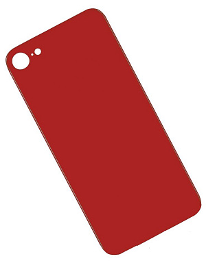 Задняя крышка iPhone 8 (стекло) красный orig fabric