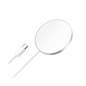 Беспроводное зарядное устройство Borofone BQ11 Flash magnetic 15W 1м серебро