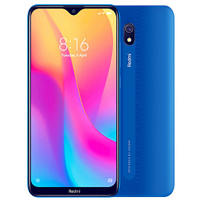 Xiaomi Redmi 8A 2/32gb голубой (УЦЕНКА) вид б/у царапины, потертости, кабель не родной