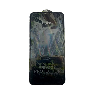 Защитное стекло iPhone 13 Pro Max/14 Plus Hoco G11 антишпион черное тех. пак