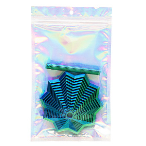 Игрушка антистресс "Пирамида" 9см сине-зеленая