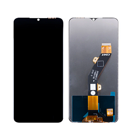 Дисплей для телефона Tecno Spark 10 4G/10C (Kl5q/Kl5m) в сборе с тачскрином Черный - Оригинал