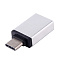 Переходник OTG USB (мама) - Type-C (папа) белый