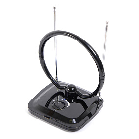 Антенна комнатная DVB-T2 и ДМВ+МВ активная SAI 304