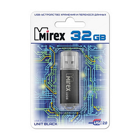 32Gb Mirex Unit черная 2.0