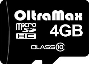 MicroSD 4Gb OltraMax Class 10 без адаптера
