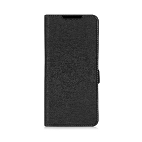 Чехол-книжка DF под кожу Realme C67 черный