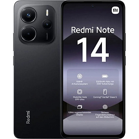 Смартфон Xiaomi Redmi Note 14 8/256Gb черный